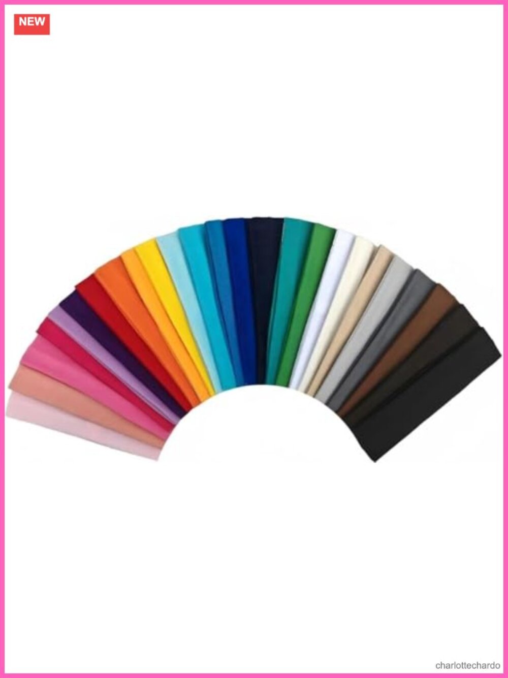 25 Pack Non Slip Polyester Spandex Headbands for Women Hairbands